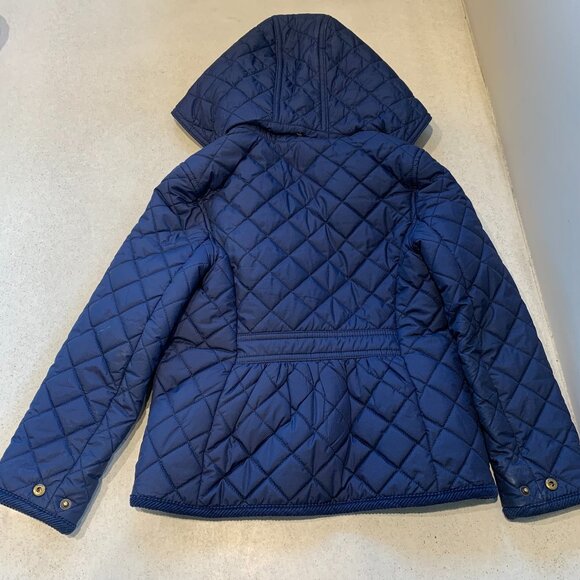 Polo Ralph Lauren Girls Quilted Hooded Jacket – Navy Blue, Size 6 - Picture 6 of 7